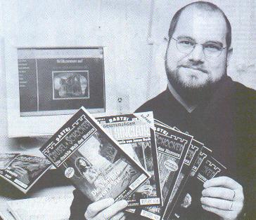 Der Webmaster macht Werbung (Fotografiert von W. Breyer)