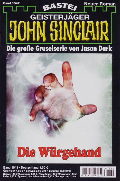 John Sinclair Nr. 1542: Die W&uuml;rgehand