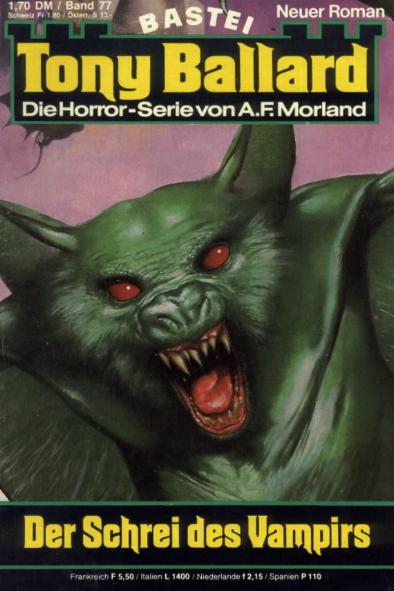 Tony Ballard Nr. 077: Der Schrei des Vampirs