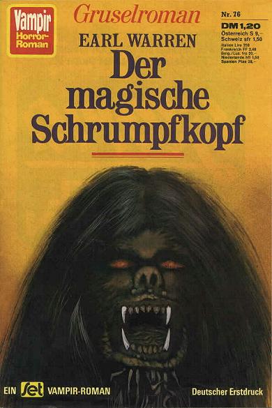 Vampir-Horror-Roman Nr. 76: Der magische Schrumpfkopf