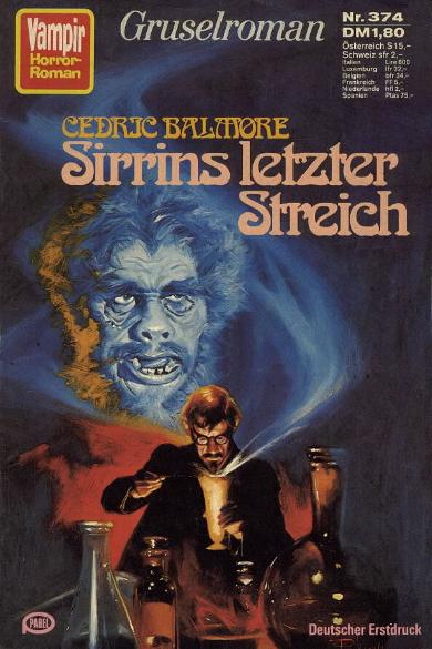 Vampir-Horror-Roman Nr. 374: Sirrins letzter Streich