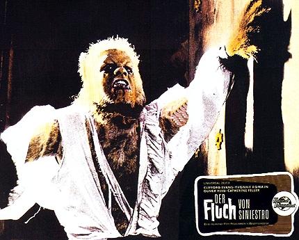 "Der Fluch von Siniestro" - Kino-Aushangkarte